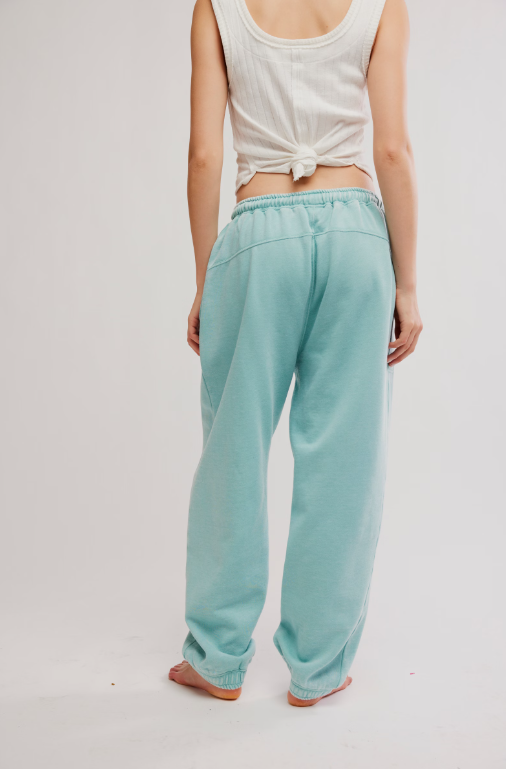 Free People Slow It Down Jogger in Aqua