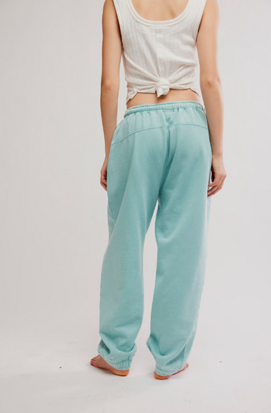 Free People Slow It Down Jogger in Aqua