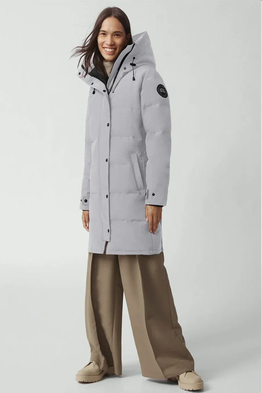 Canada Goose Women's Shelburne Parka Black Label NF- Silverbirch