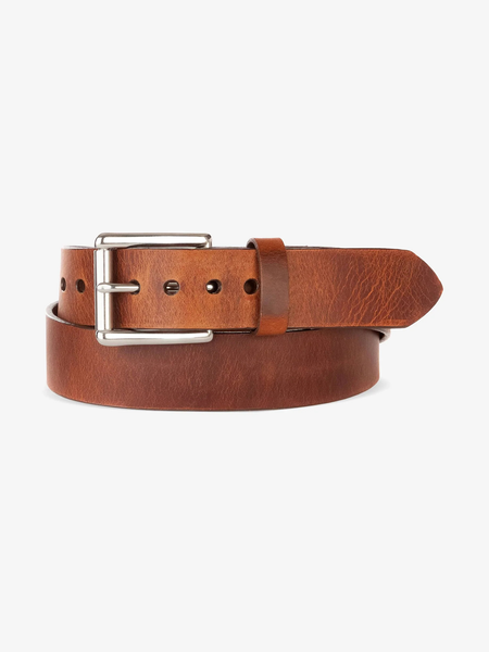 Brave Classic belt in Brandy with silver buckle