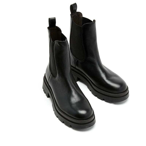 Sister Soeur Gemma Leather Chelsea Boot in Black
