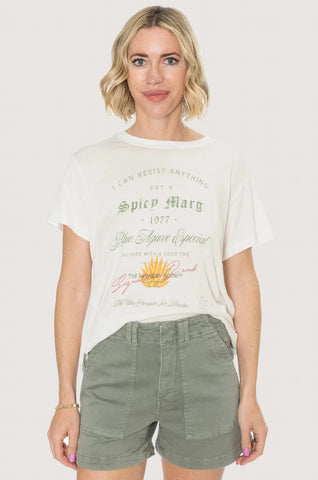 Laundry Room Can't Resist Spicy Marg Perfect Tee White
