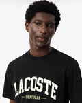 Lacoste Logo Cotton T-Shirt - Black
