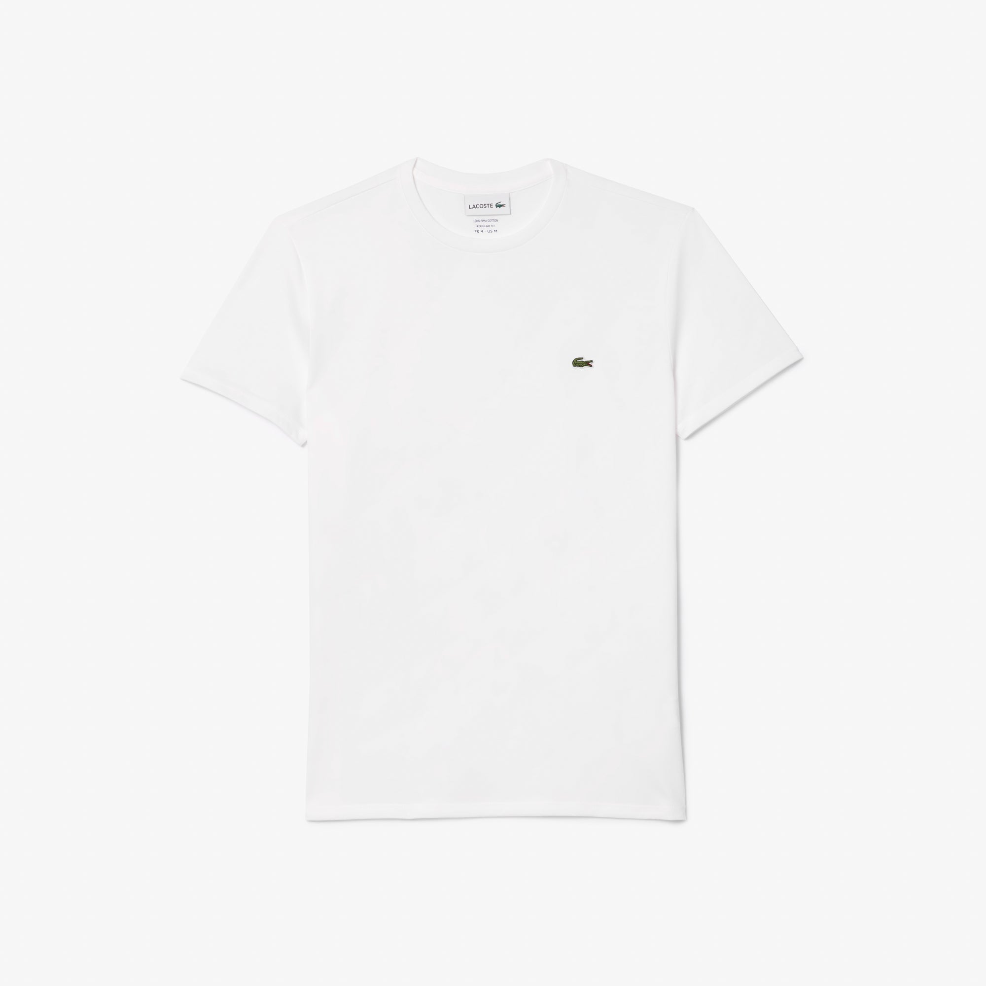 Lacoste Crew Neck Pima Cotton T-Shirt - White