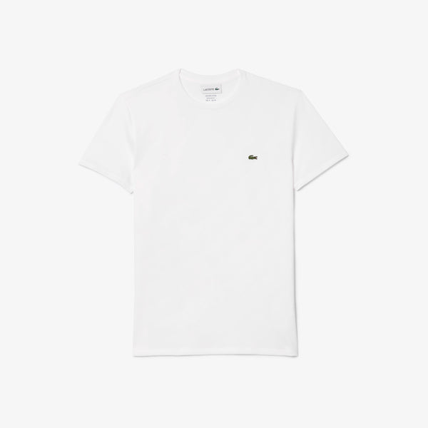 Lacoste Men's Crew Neck Pima Cotton T-Shirt - White