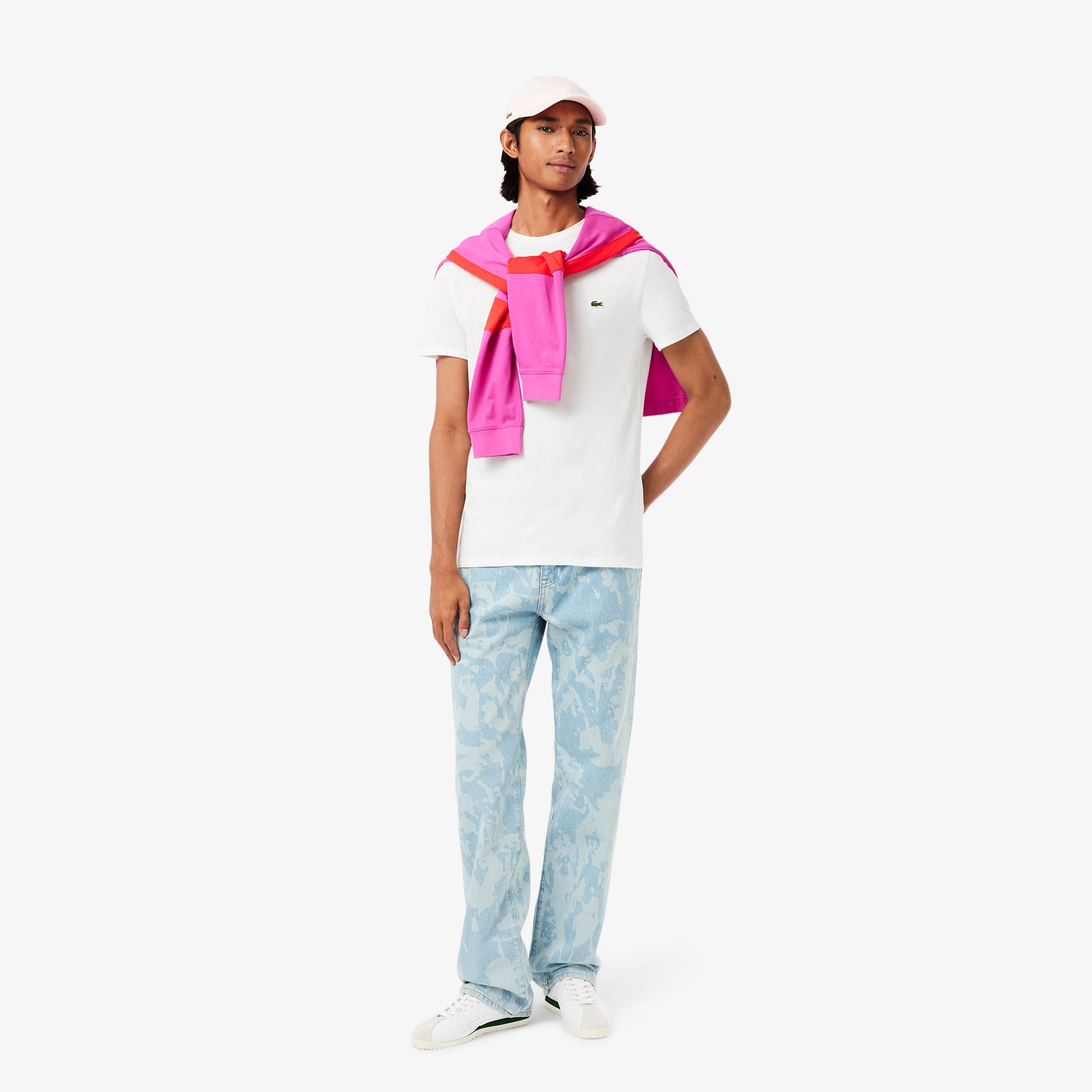Lacoste Crew Neck Pima Cotton T-Shirt - White
