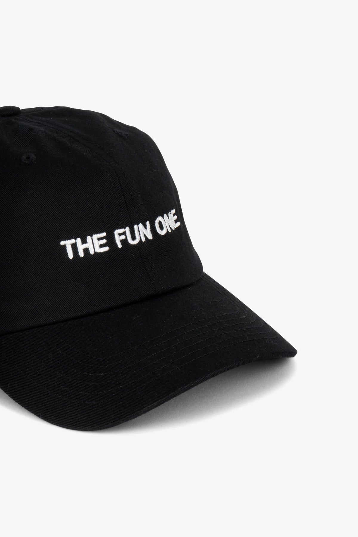 Intentionally Blank "The Fun One" Dad Cap in Black