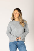 Lyla & Luxe Timmy Crew Sweater in Drizzle