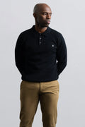 Champlain Midweight Knit Sweater in Black