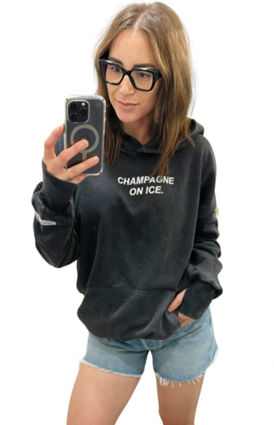 Laundry Room Champagne on Ice Hideout Hoodie Black