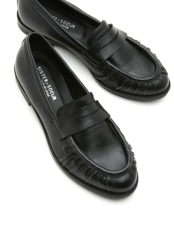 Sister Soeur Maren Leather Loafer in Black