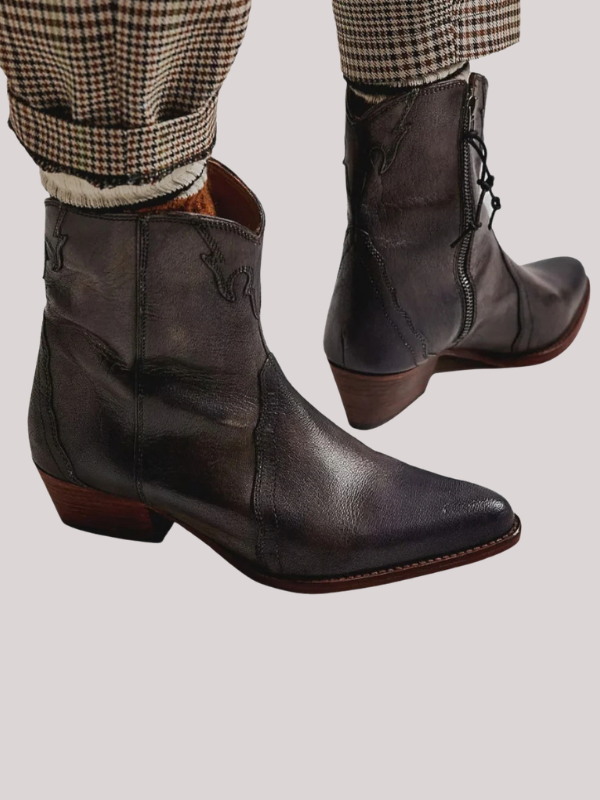 Free People New Frontier Western Boot in Carbon