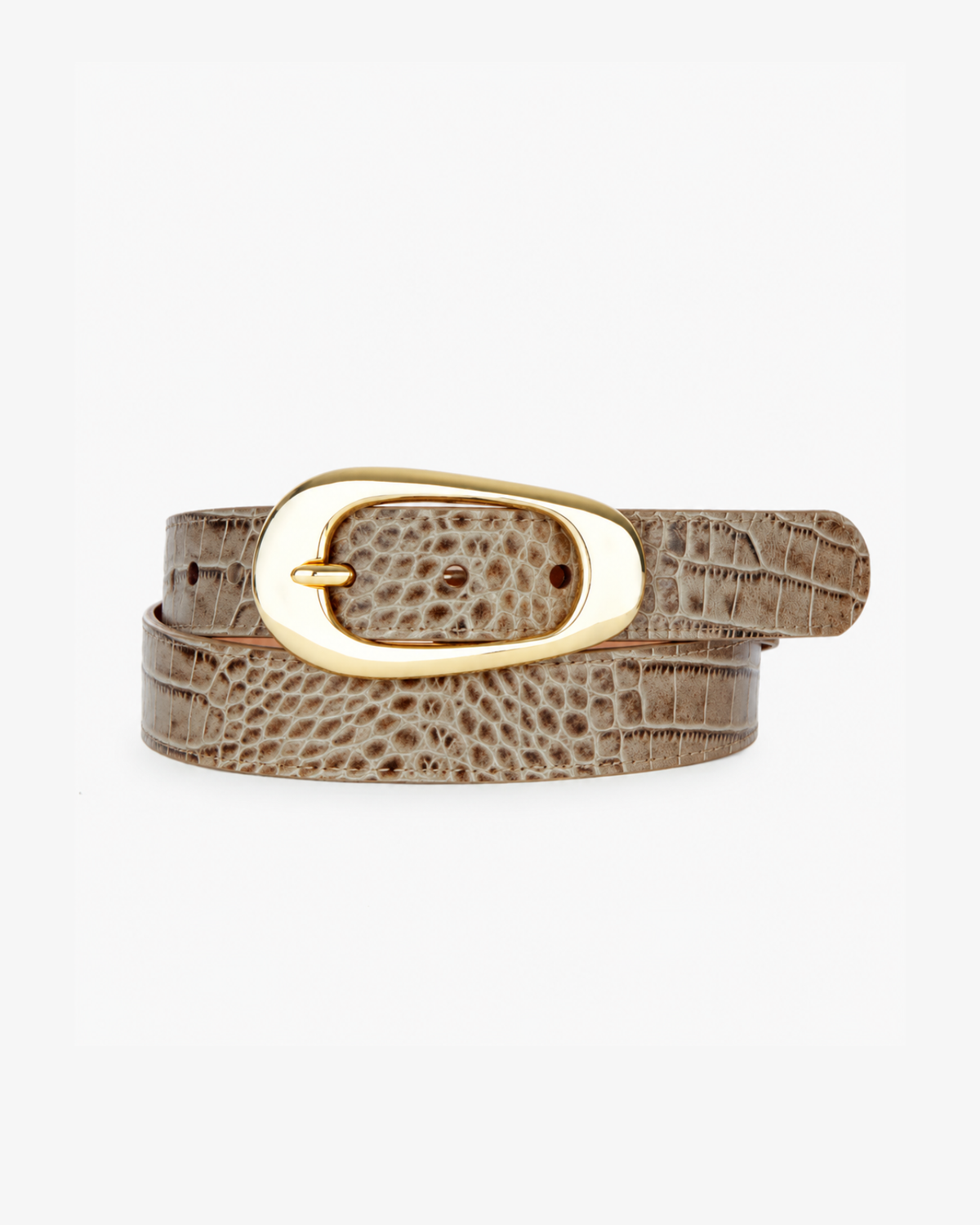 Brave Zya Belt in New Taupe Barcelona with Gold