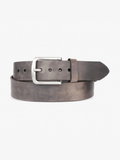 Brave Melle Leather Belt in Steel Skrunchy