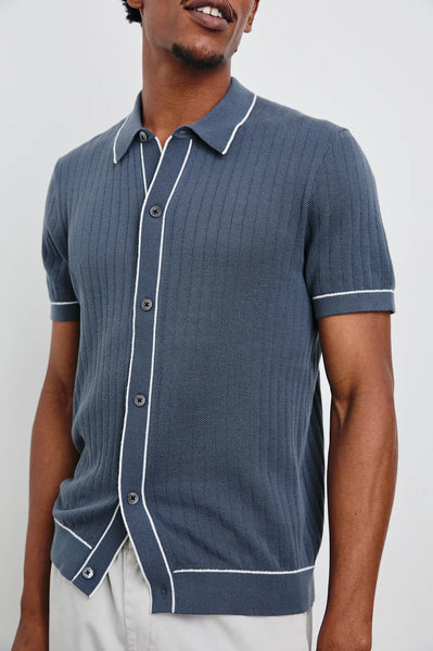 Rails Men's Vernon Shirt in Faded Navy