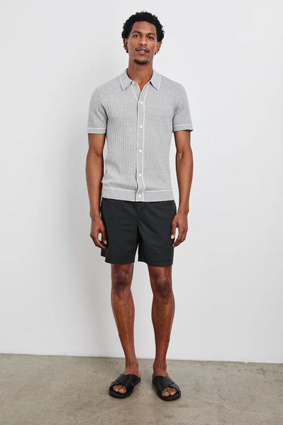 Rails Men's Vernon Shirt in Grey Melange