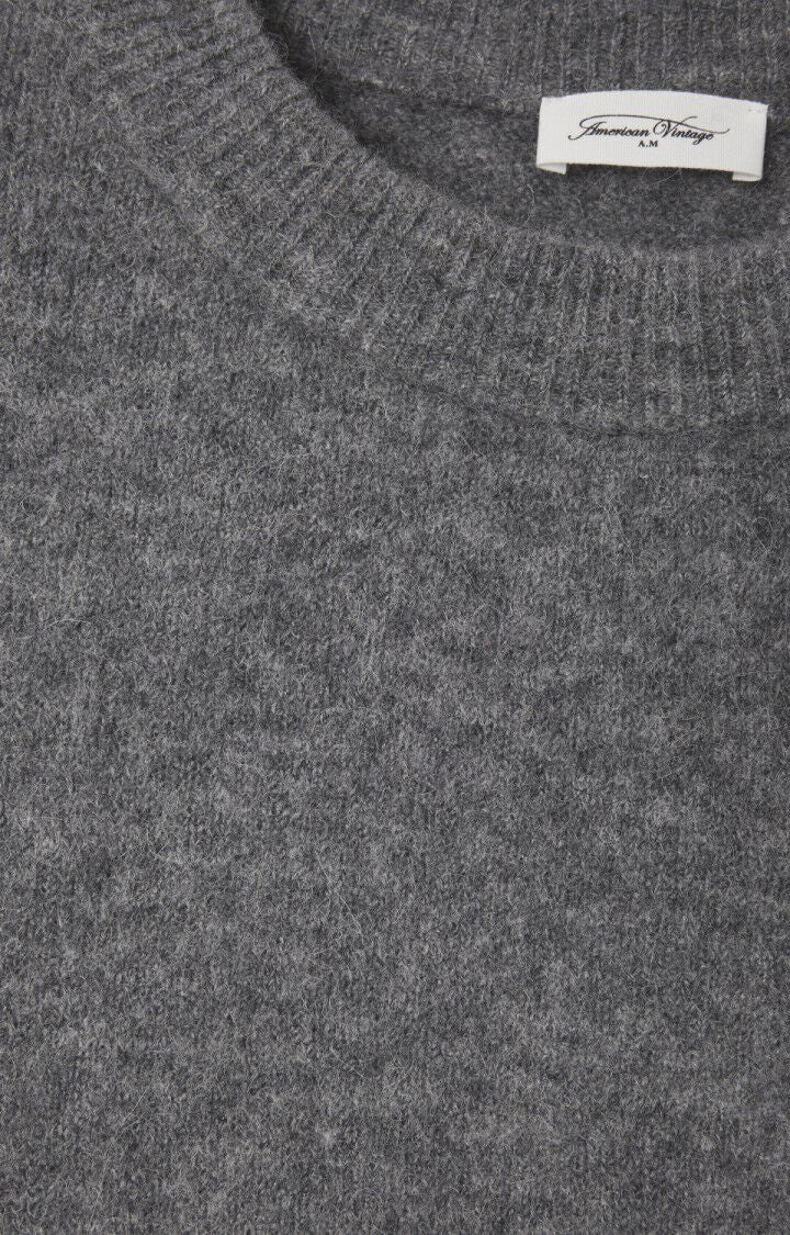American Vintage VITOW Crewneck Sweater in Melange Steel