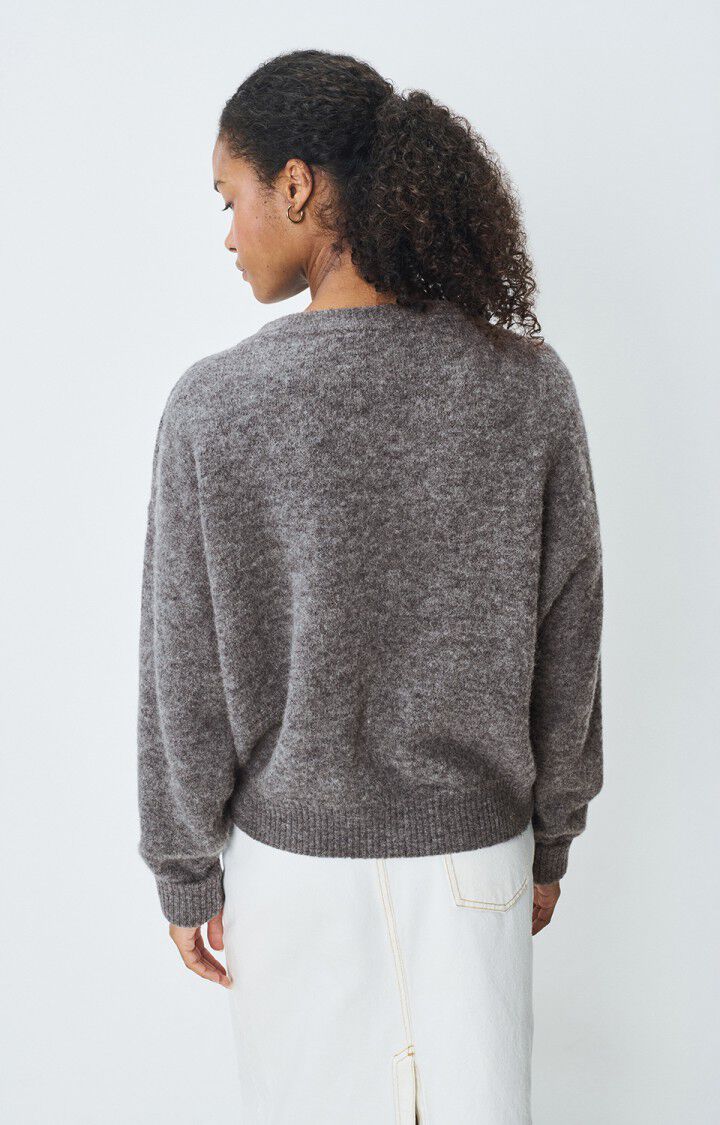 American Vintage VITOW Crewneck Sweater in Melange Steel