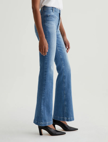 AG Jeans Desi Hi-Rise Flare Jean in Iris