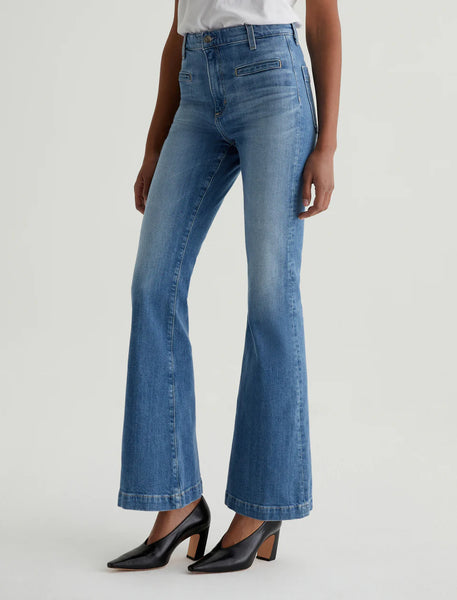 AG Jeans Desi Hi-Rise Flare Jean in Iris