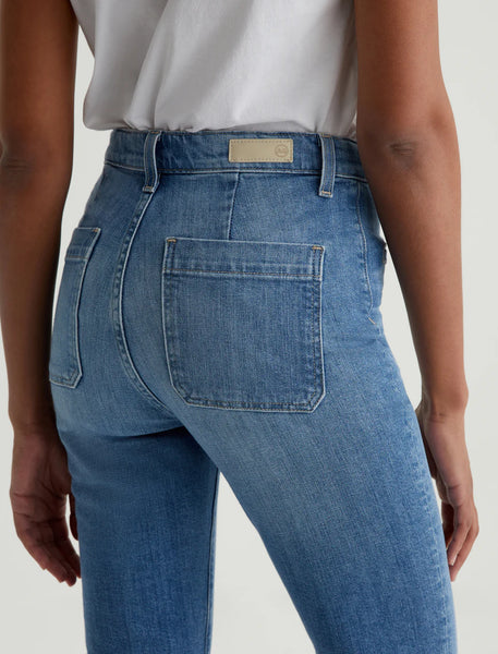 AG Jeans Desi Hi-Rise Flare Jean in Iris