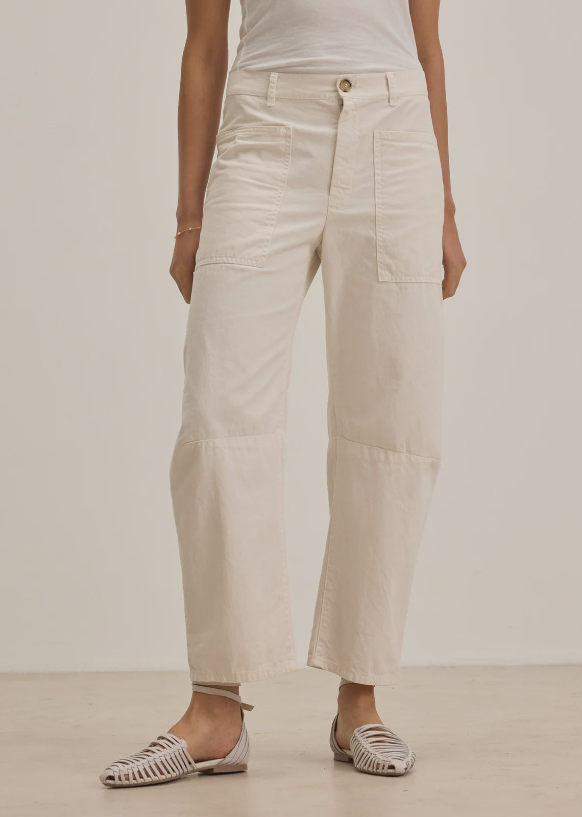 Velvet Brylie Sanded Twill Pant in Bisque