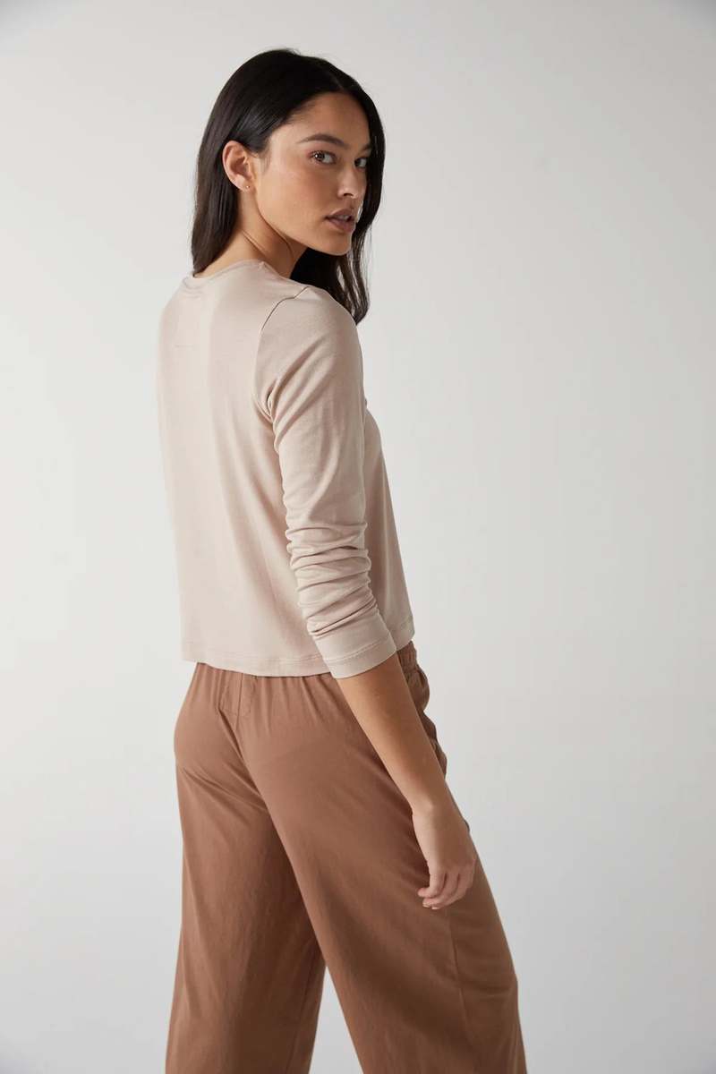 Velvet JG Pacifica Modal Jersey L/S Top in Nude