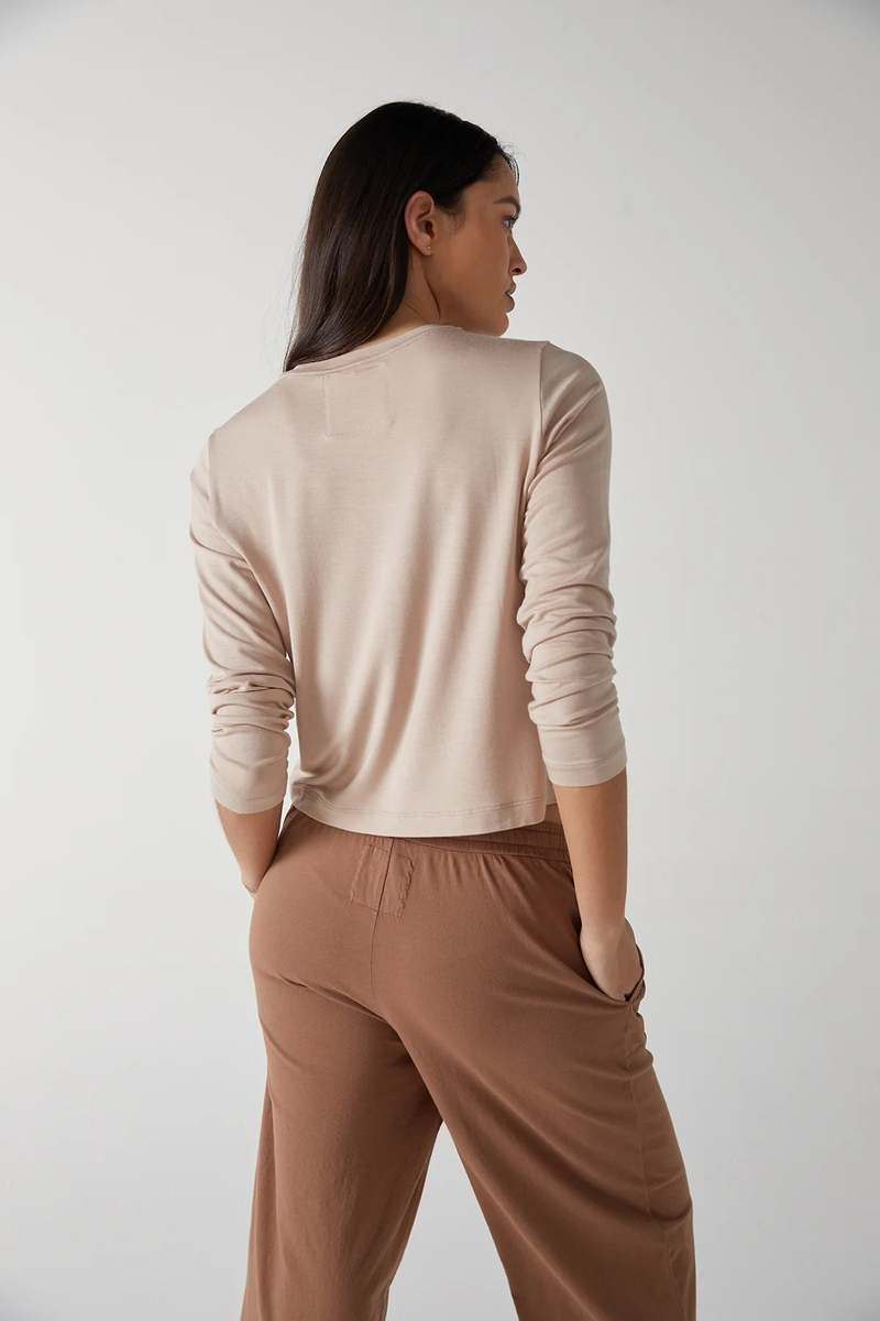 Velvet JG Pacifica Modal Jersey L/S Top in Nude