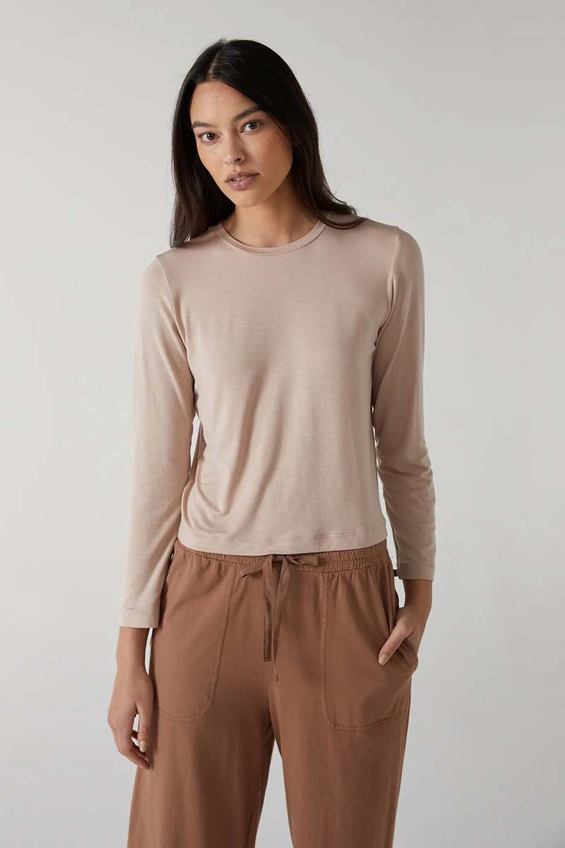Velvet JG Pacifica Modal Jersey L/S Top in Nude