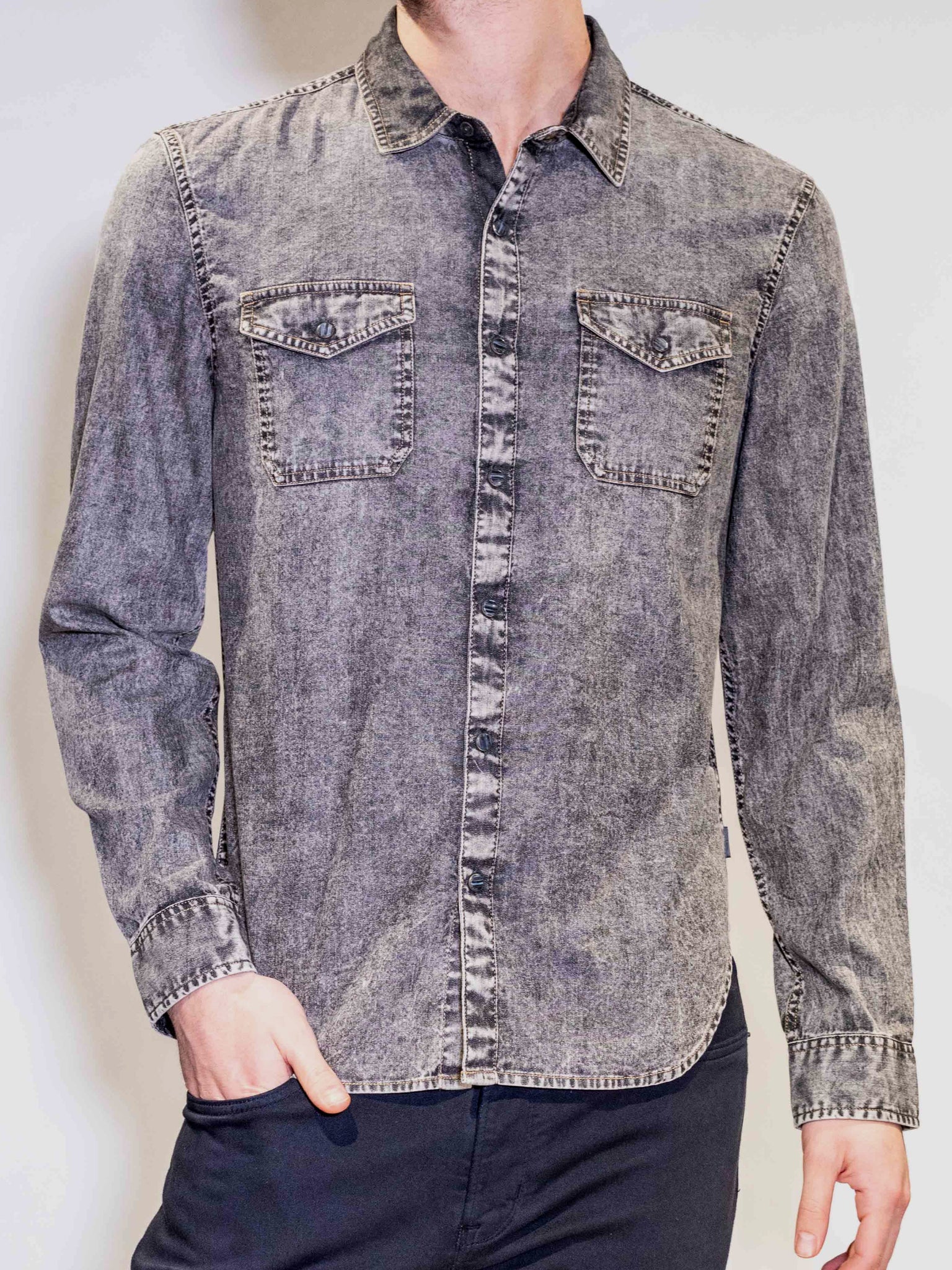 John Varvatos Otto Shirt - Black
