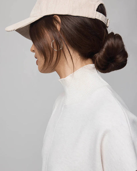 Splendid Winslow Mockneck Pullover in Pale Oak Heather