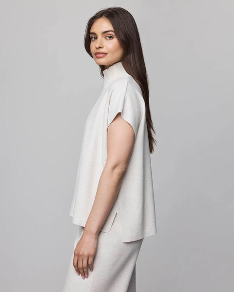 Splendid Winslow Mockneck Pullover in Pale Oak Heather