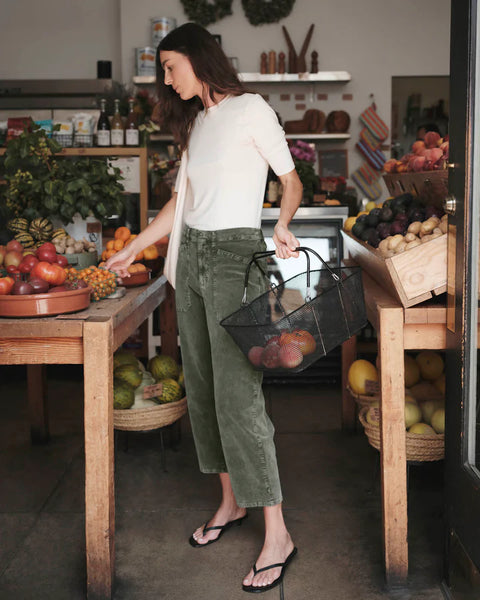 Splendid Carissa Corduroy Pant in Spruce Green