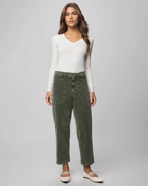 Splendid Carissa Corduroy Pant in Spruce Green