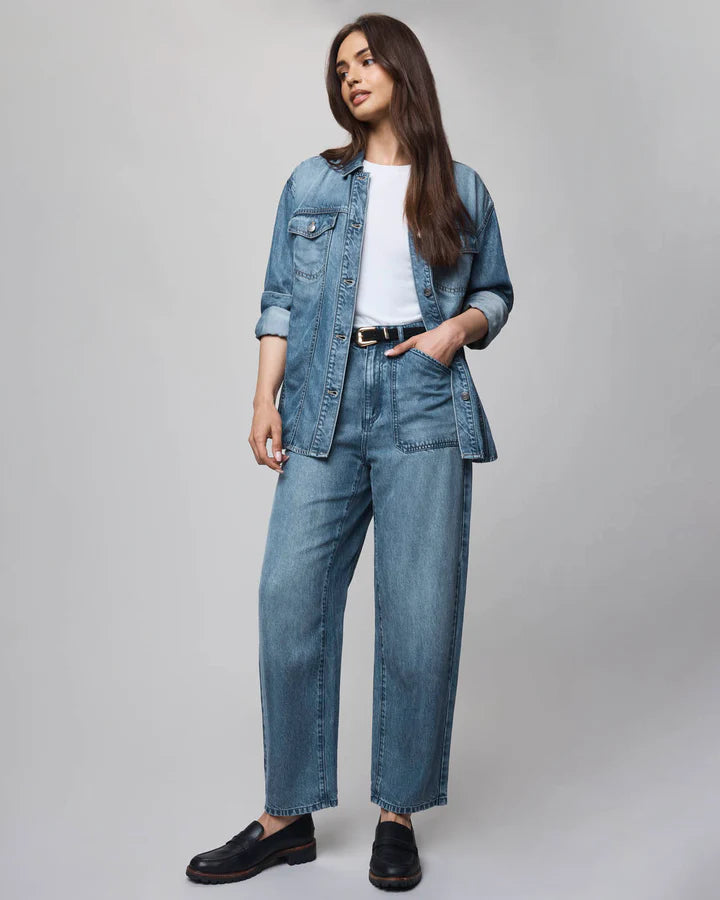 Splendid Soft Denim Shacket in Indigo