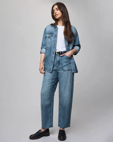 Splendid Soft Denim Shacket in Indigo