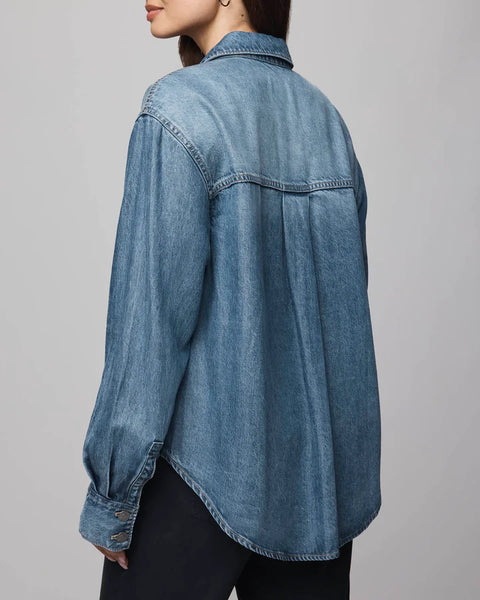 Splendid Soft Denim Shacket in Indigo