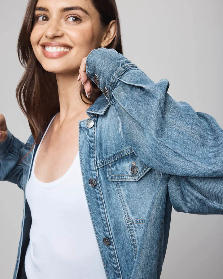 Splendid Soft Denim Shacket in Indigo