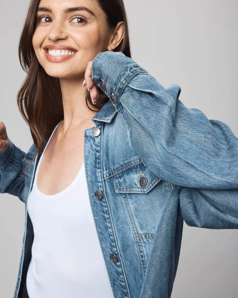 Splendid Soft Denim Shacket in Indigo