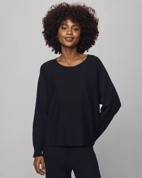 Splendid Georgie Pullover Sweater in Black