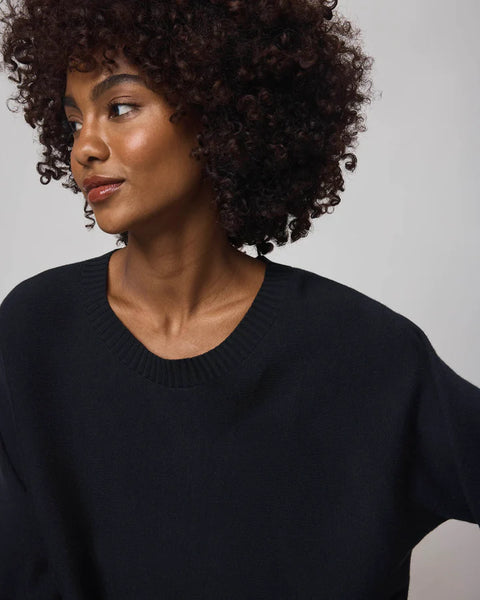 Splendid Georgie Pullover Sweater in Black