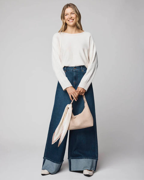 Splendid Georgie Pullover Sweater in Pale Oak Heather