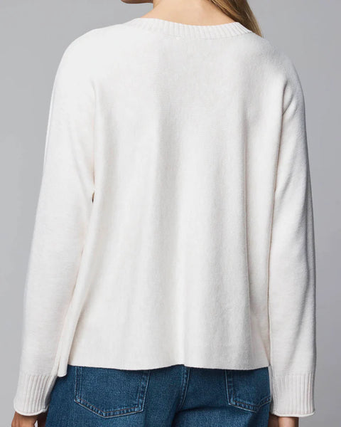 Splendid Georgie Pullover Sweater in Pale Oak Heather