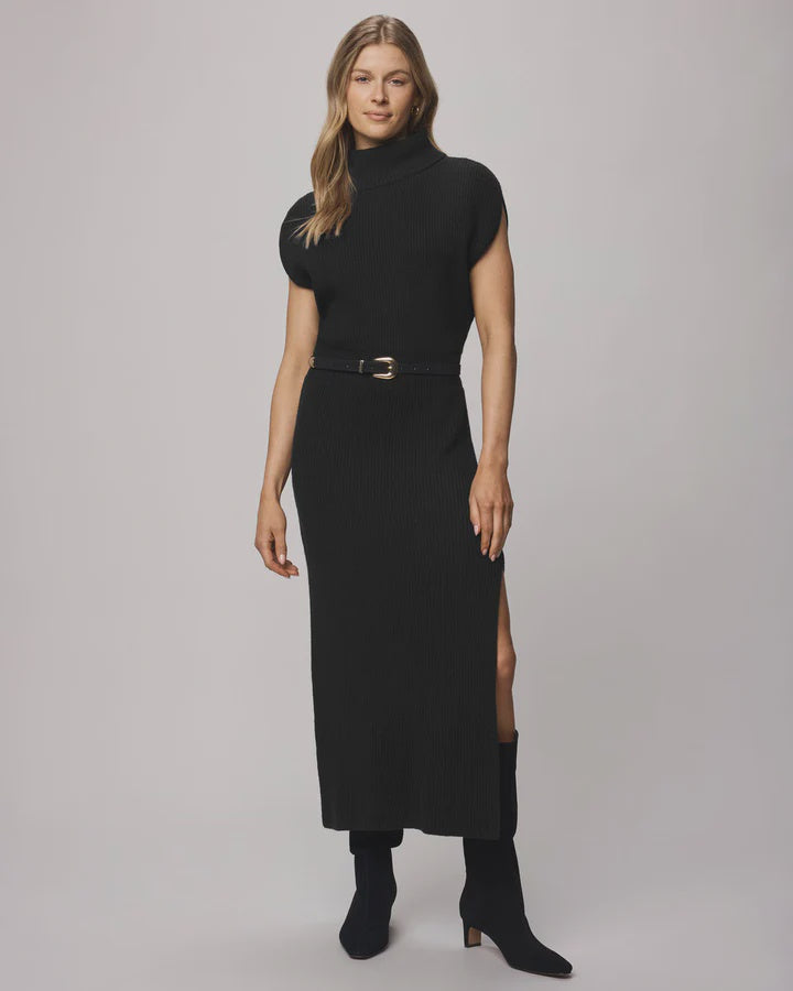 Splendid Marigold Sweater Dress in Black
