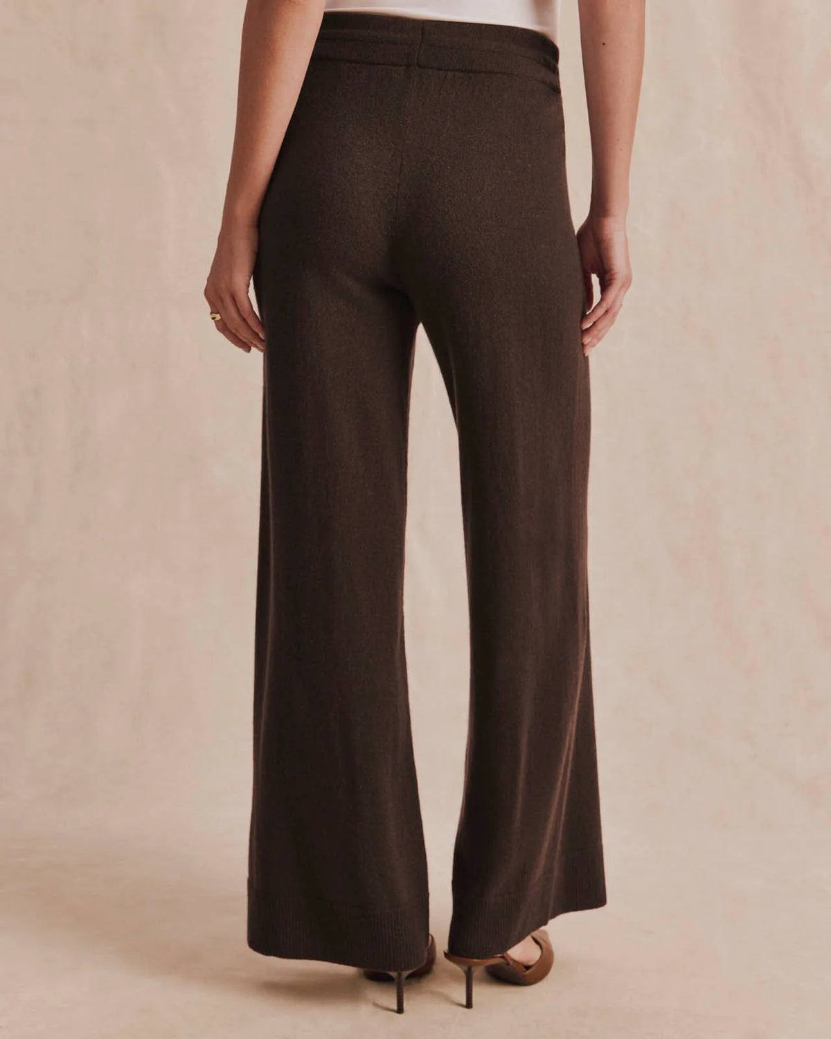 Splendid Tori Cashmere Wide Leg Pant in Java