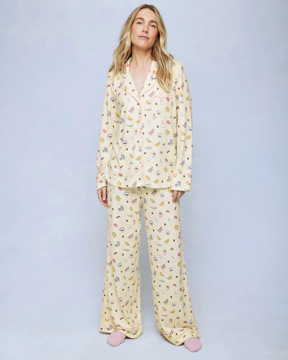 Splendid Flora Pillow Soft PJ Set in Breakfast Party