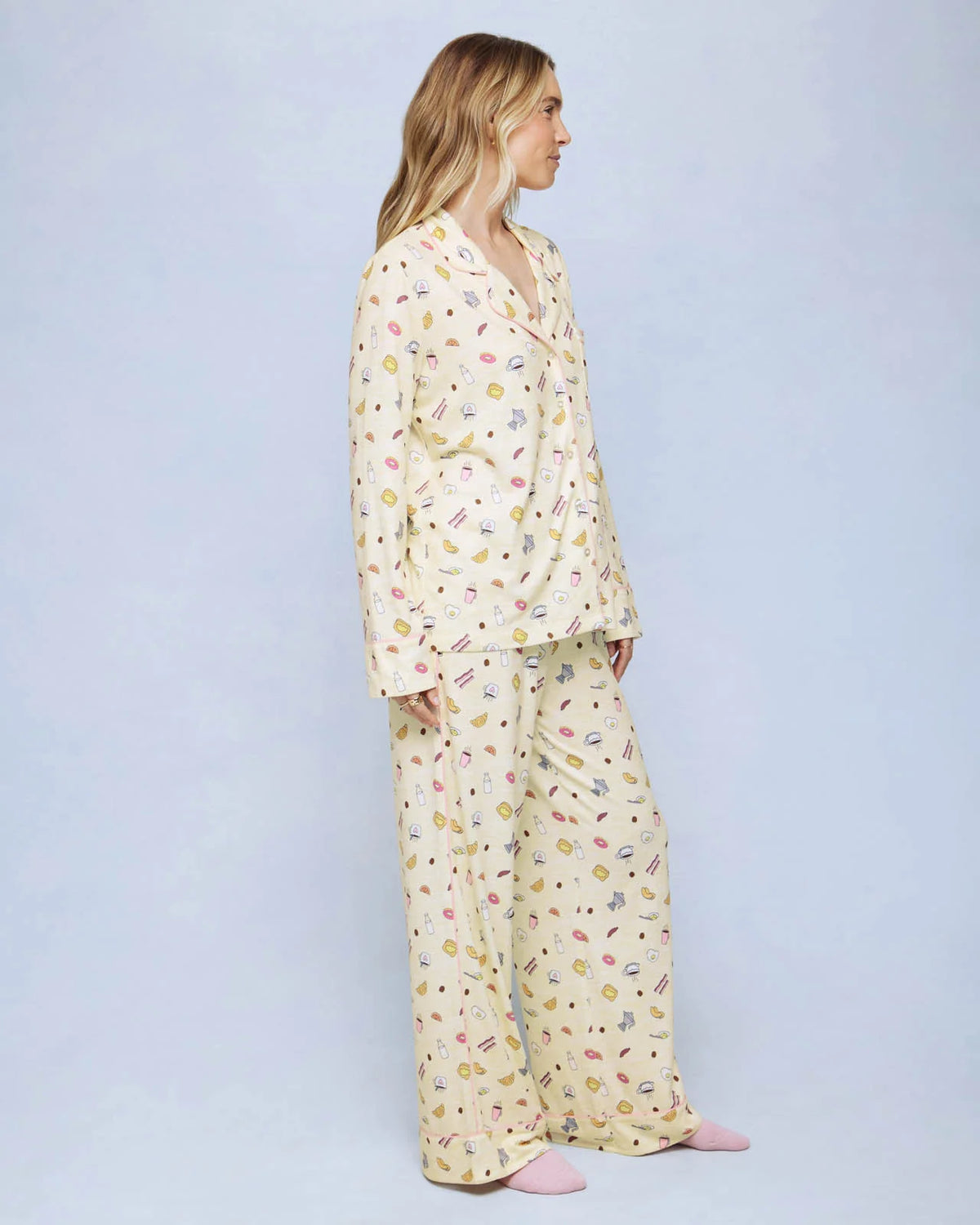 Splendid Flora Pillow Soft PJ Set in Breakfast Party