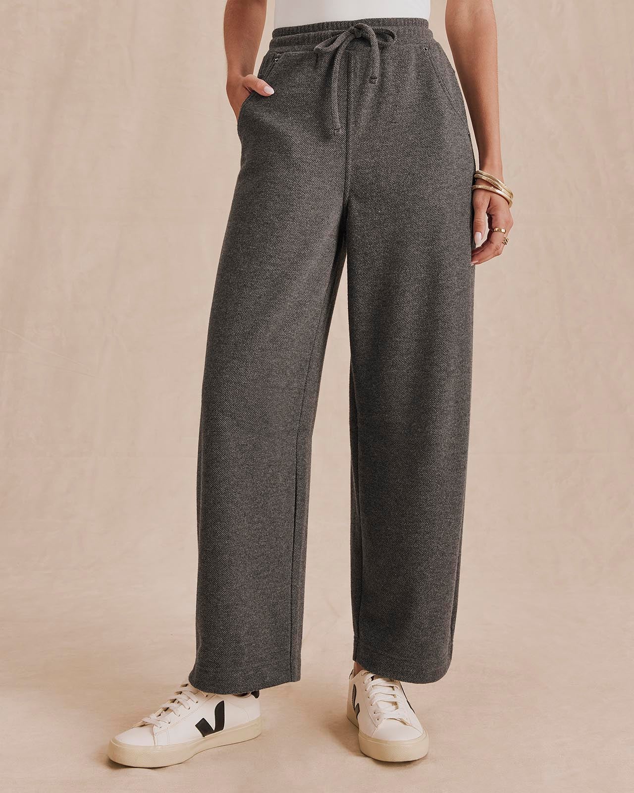 Splendid Marlow Tailored Knit Pant in Charcoal