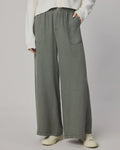 Splendid Angie Palazzo Pant in Soft Vintage Olive Branch