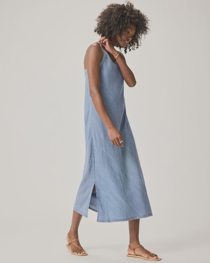 Splendid Breeze Indigo Lyocell Tank Maxi Dress Indigo